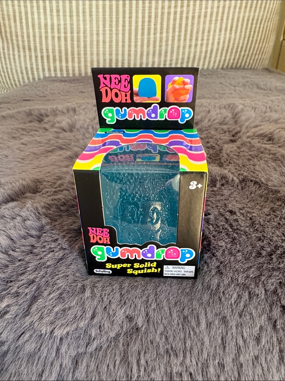 NEEDOH Gumdrop Super Solid Squish! Blue Sensory Toy